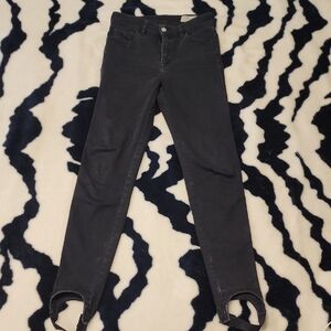 Women's Black Diesel Stirrup Jeans